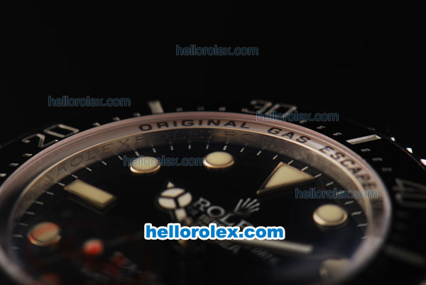 Rolex Sea-Dweller Automatic Movement Ceramic Bezel with Black Dial and White Markers-Original 1:1 imitate - Click Image to Close